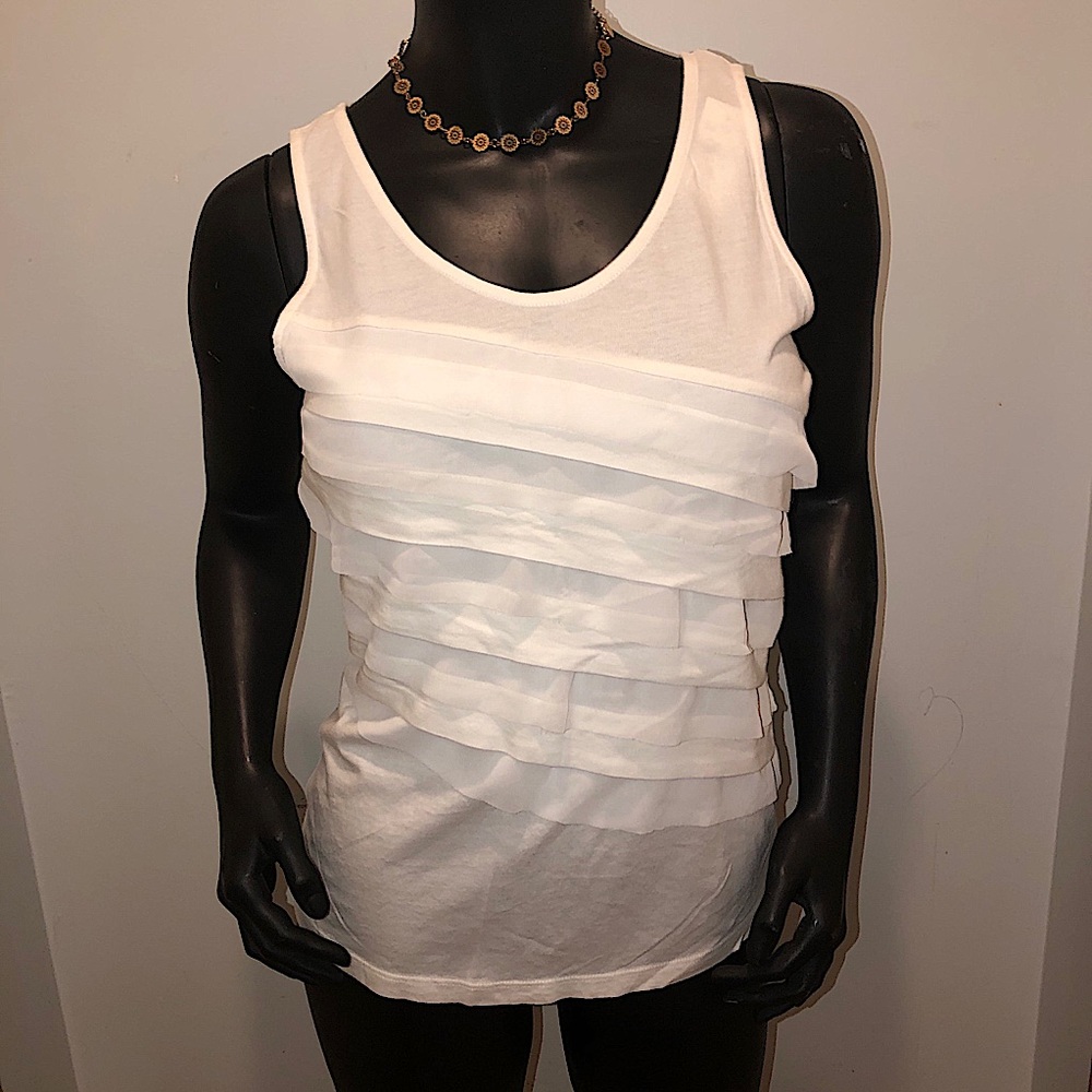 NWT- Ann Taylor LOFT white tank